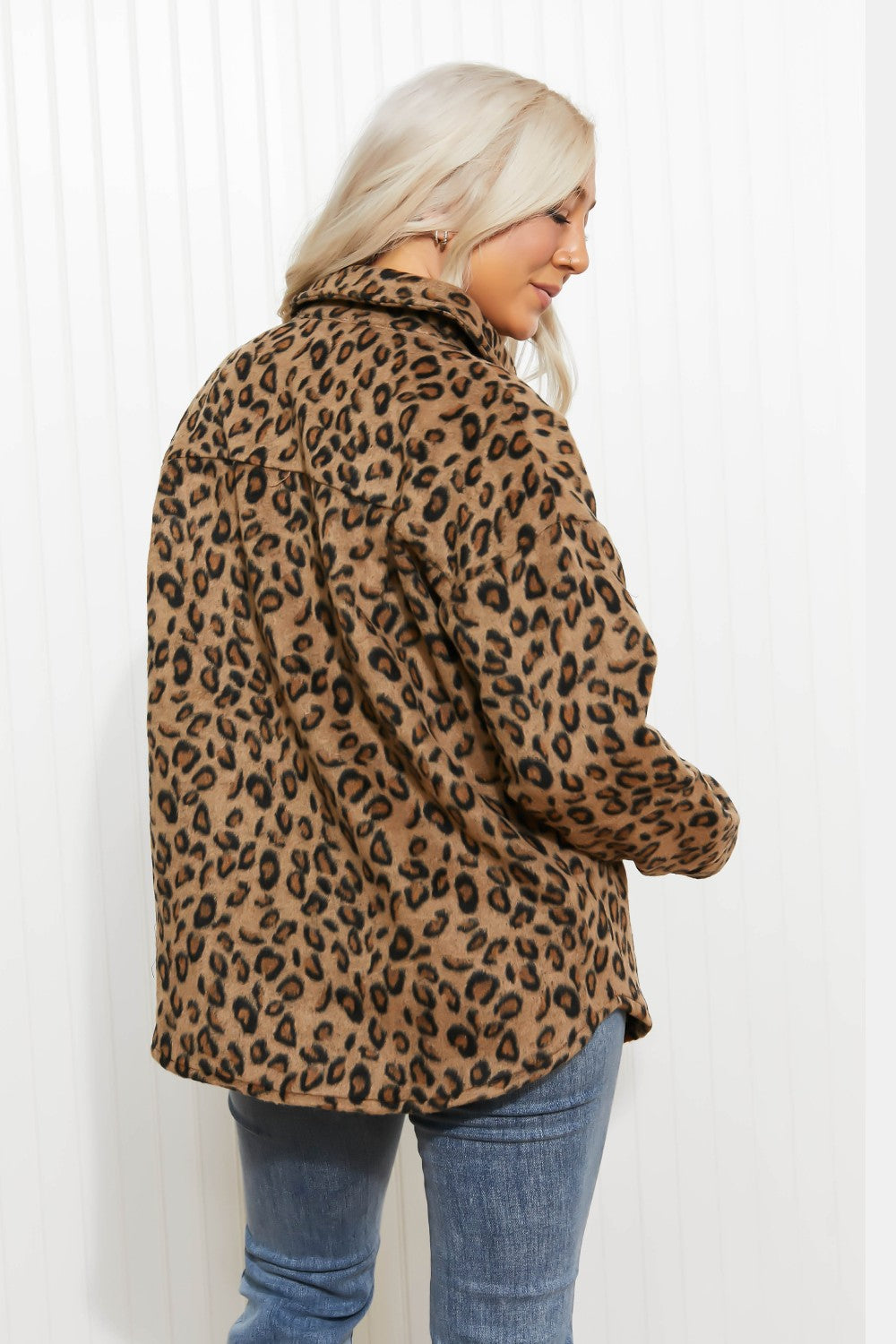 Jodifl Driving Me Wild Full Size Run Leopard Jacket