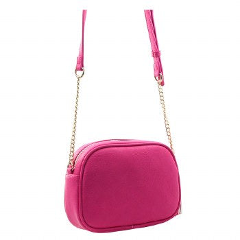 Fuchsia quilted handbag