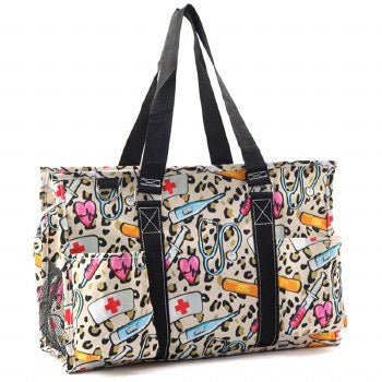 Leopard nurse utility bag