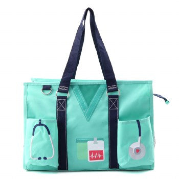 Mint nurse tote bag