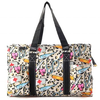 Leopard nurse utility bag