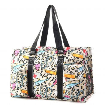 Leopard nurse utility bag